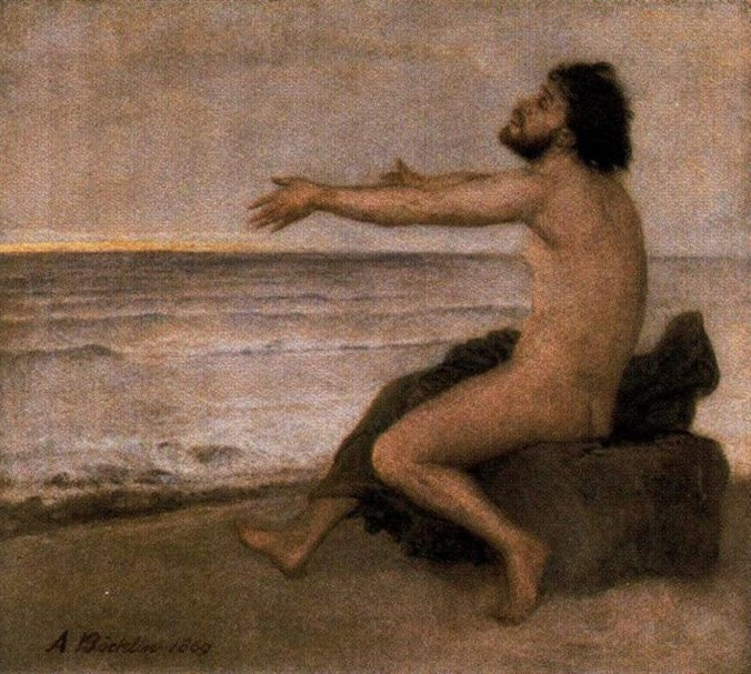 Odisseo sulla riva, di Arnold Böcklin (1869)