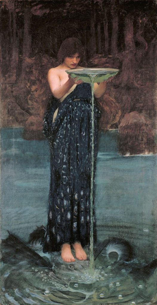 J.W. Waterhouse - Jealous Circe (1892)