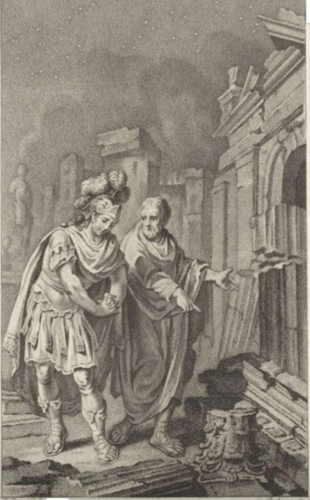 Scipione e Polibio davanti alle rovine di Cartagine Jacobus Buy (1787) Museo di Amsterdam